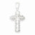 Sterling Silver Budded Cross pendant, Classy Pendants for Necklace