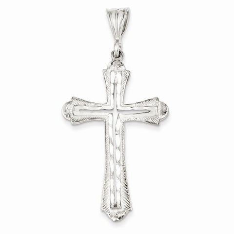 Sterling Silver Diamond-cut Cross pendant, Appealing Pendants for Necklace