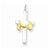 Sterling Silver & Vermeil Draped Cross Pendant, Pendants for Necklace