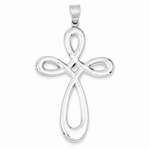 Sterling Silver Cross Pendant, Stylish Pendants for Necklace