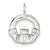 Sterling Silver Claddagh Charm hide-image