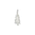 Christmas Tree Charm in Sterling Silver