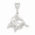 Sterling Silver Trio of Dolphins Pendant, Pendants for Necklace