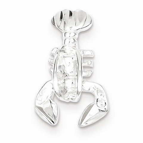 Sterling Silver Lobster Chain Slide Pendant, Pendants for Necklace