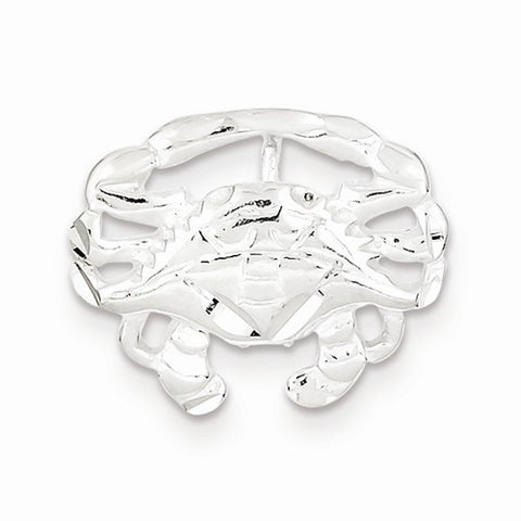 Sterling Silver Crab Slide Pendant, Pendants for Necklace
