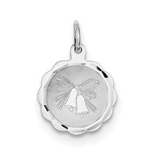 Sterling Silver Wedding Bells Disc Charm hide-image