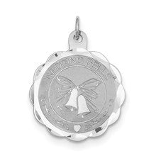 Sterling Silver Wedding Bells Disc Charm hide-image