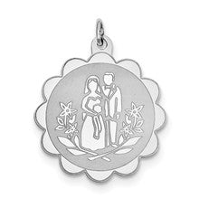 Sterling Silver Bride & Groom Disc Charm hide-image