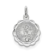 Sterling Silver A Date To Remember Disc Charm hide-image