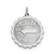 A Date To Remember Disc Charm in Sterling Silver