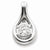 Sterling Silver Round CZ Pendant, Beautiful Pendants for Necklace