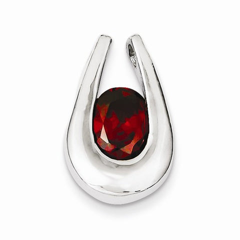 Sterling Silver Garnet pendant, Delightful Pendants for Necklace
