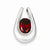 Sterling Silver Garnet pendant, Delightful Pendants for Necklace
