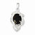 Sterling Silver Garnet & CZ pendant, Pretty Pendants for Necklace