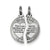 Sterling Silver Break apart Mizpah Charm hide-image
