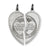 Break apart Mizpah Charm in Sterling Silver