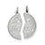 2-piece Best Friend Disc Charm in Sterling Silver