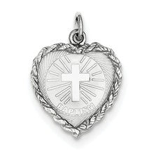 Sterling Silver Baptism Disc Charm hide-image