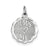 Jesus Loves Me Disc Charm in Sterling Silver