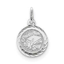 Sterling Silver Graduation Day Disc Charm hide-image