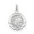 Graduation Day Disc Charm in Sterling Silver