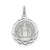 Graduation Day Disc Charm in Sterling Silver