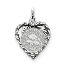 Sterling Silver Graduation Cap & Diploma Disc Charm hide-image