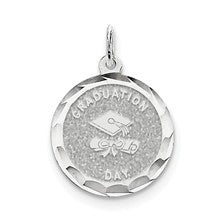 Sterling Silver Graduation Day Disc Charm hide-image