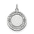 Happy Graduation Disc Charm in Sterling Silver