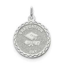 Sterling Silver Graduation Day Disc Charm hide-image