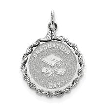 Sterling Silver Graduation Day Disc Charm hide-image