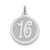 Sterling Silver Sweet Sixteen Disc Charm hide-image