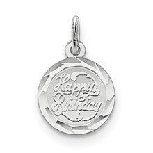 Sterling Silver Happy Birthday Disc Charm hide-image