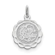Sterling Silver Happy Birthday Disc Charm hide-image