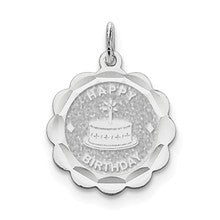 Sterling Silver Happy Birthday Disc Charm hide-image