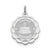 Happy Birthday Disc Charm in Sterling Silver