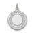 Happy Birthday Disc Charm in Sterling Silver