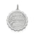 Happy Birthday Disc Charm in Sterling Silver