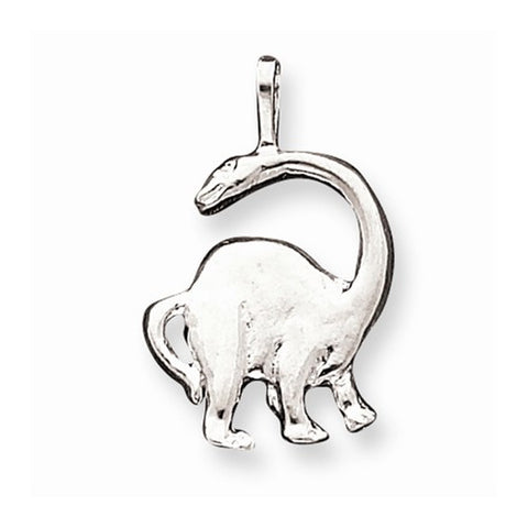 Sterling Silver Brontosaurus Pendant, Pendants for Necklace