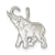 Elephant Charm in Sterling Silver