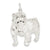Sterling Silver Bull Dog Charm hide-image