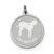 Dalmatian Disc Charm in Sterling Silver