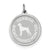 German Shorthaired Pointer Disc Charm in Sterling Silver