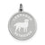 Sterling Silver Labrador Retrieve Disc Charm hide-image