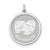 Sterling Silver Pekingese Disc Charm hide-image