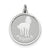 Sterling Silver Poodle Disc Charm hide-image