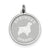 Springer Spaniel Disc Charm in Sterling Silver