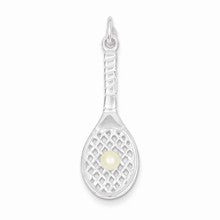 Sterling Silver Tennis Racket Charm hide-image