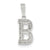 Sterling Silver Initial B Charm hide-image