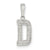 Initial D Charm in Sterling Silver
